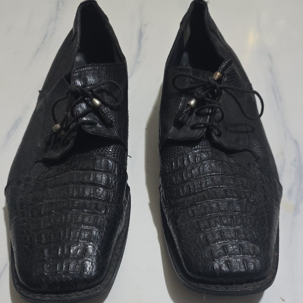 Mens Slick Erotica Alligator Shoes Size 14